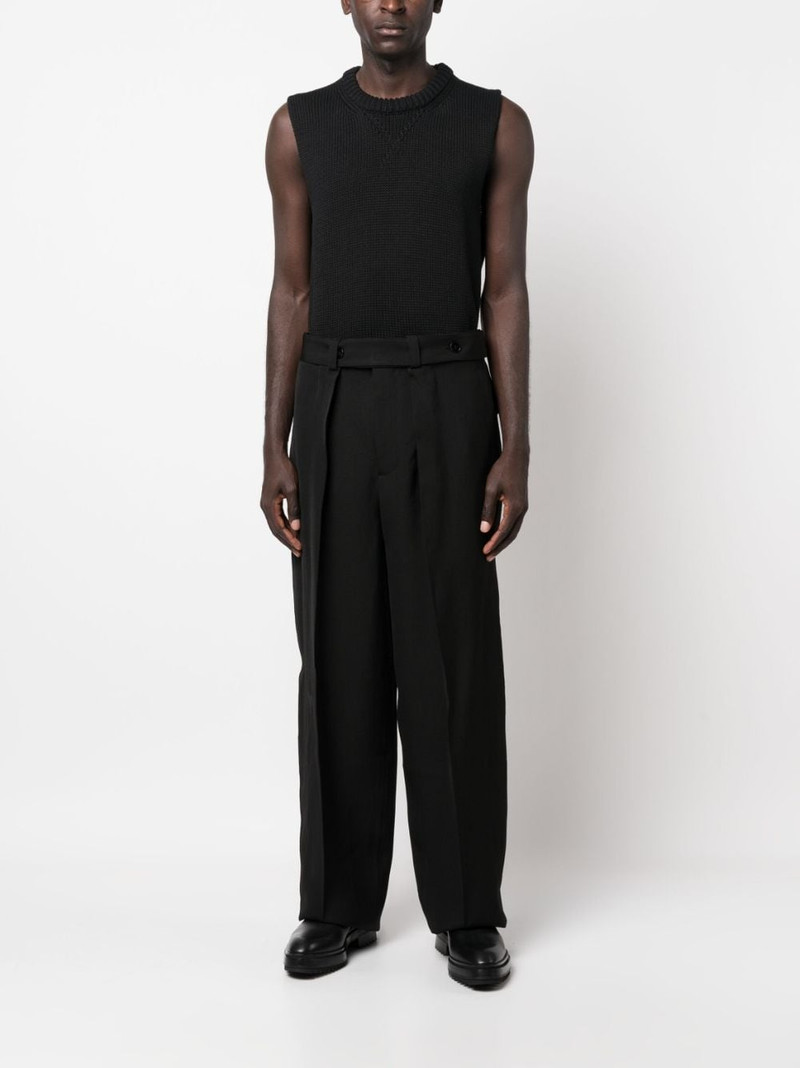 Jil Sander pleated wide-leg trousers outlook