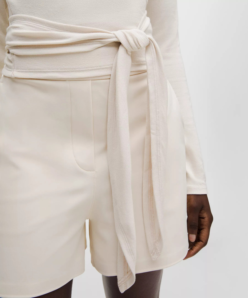 Front-to-Back Wrap-Waist Long-Sleeve Shirt 5