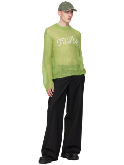 MISBHV Green Unbrushed Sweater outlook