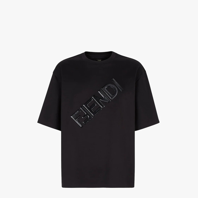 Black jersey T-shirt 1