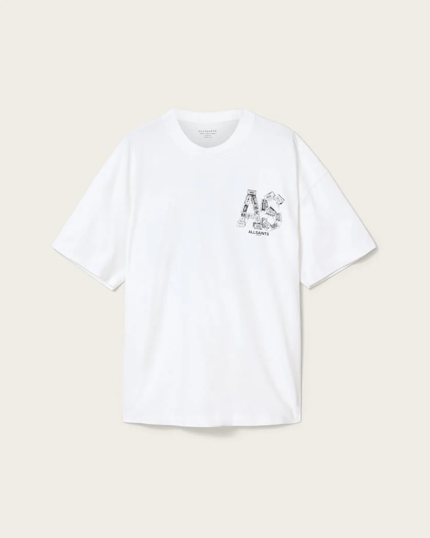 MIXTAPE OVERSIZED GRAPHIC T-SHIRT - 1