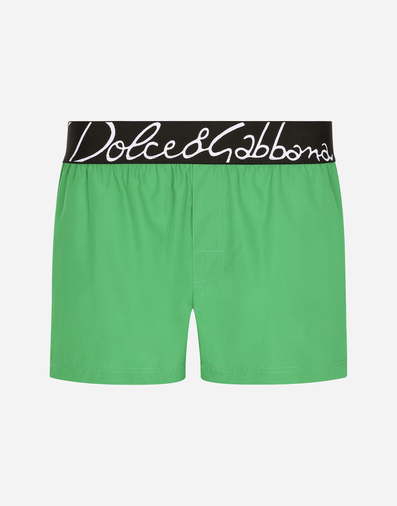 Short swim trunks with Dolce&Gabbana logo 1