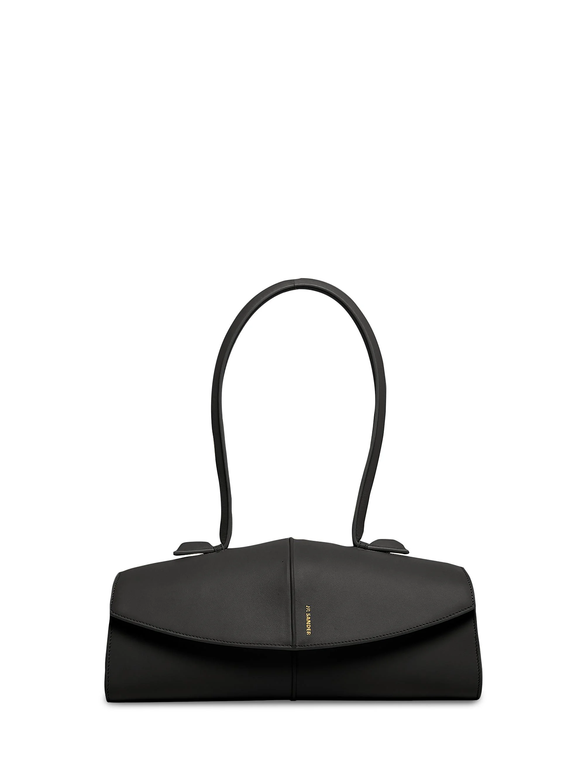 Women's Linea Leather Shoulder Bag - Black - 1