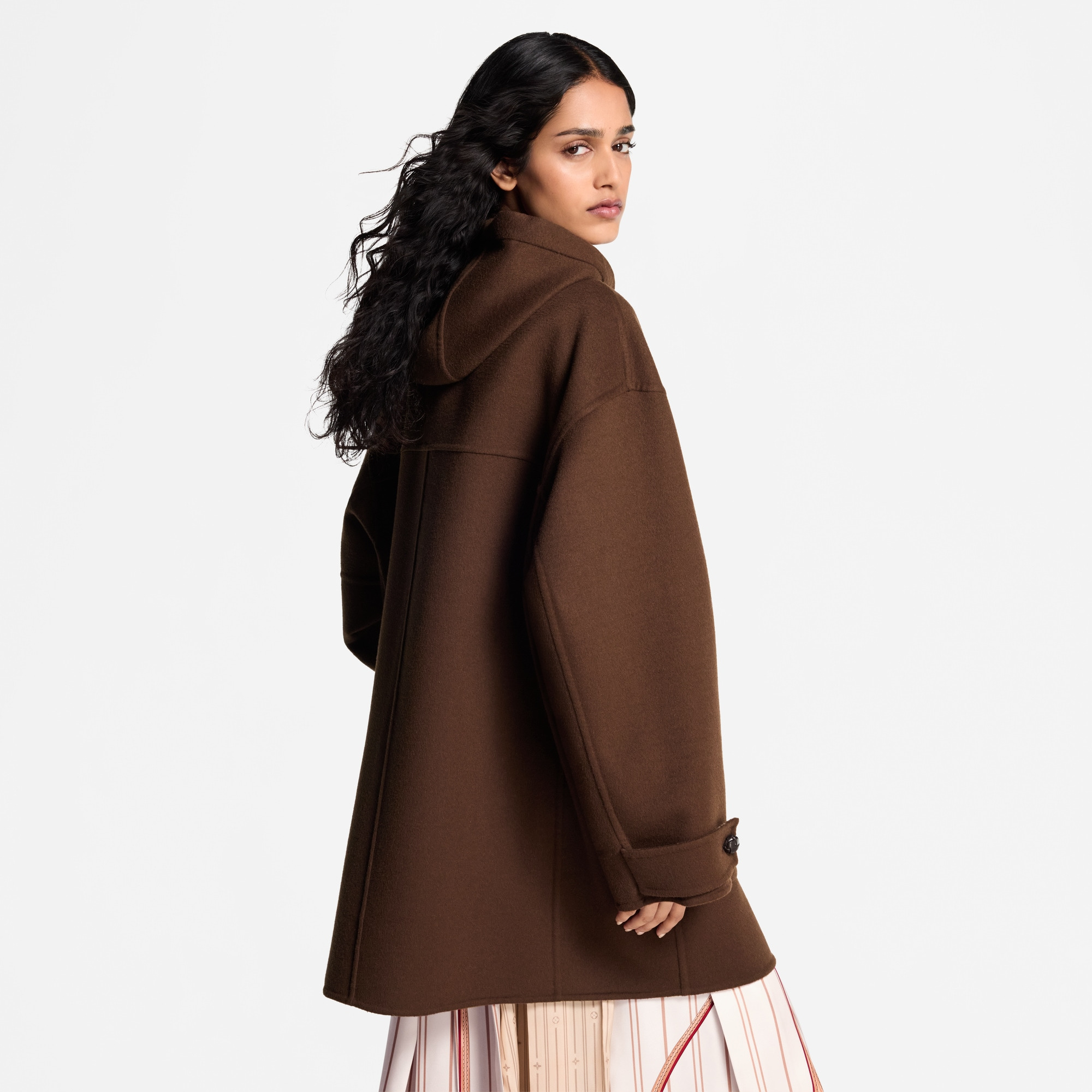 Hooded Button-Up Coat - 7
