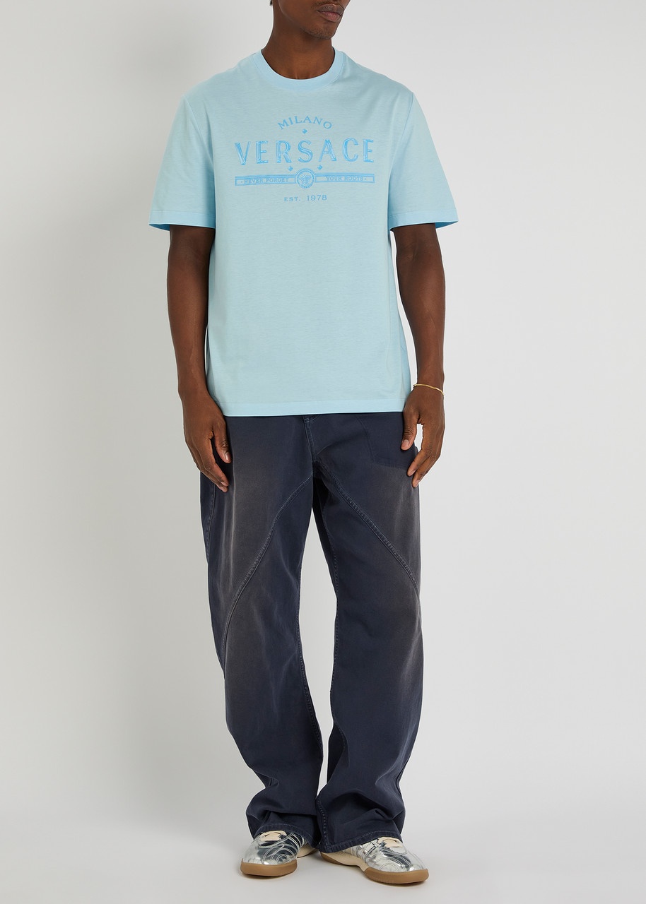 Versace Logo-printed Cotton T-shirt - 4
