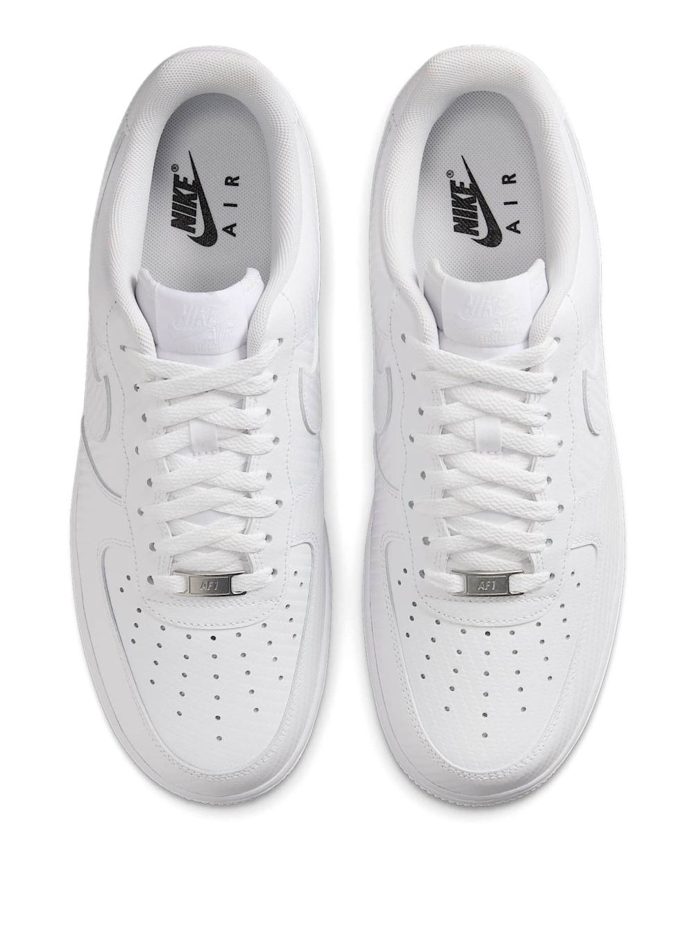 low-top leather trainers - 4