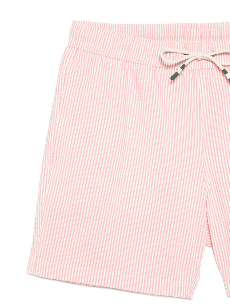 seersucker striped-print swim shorts 3