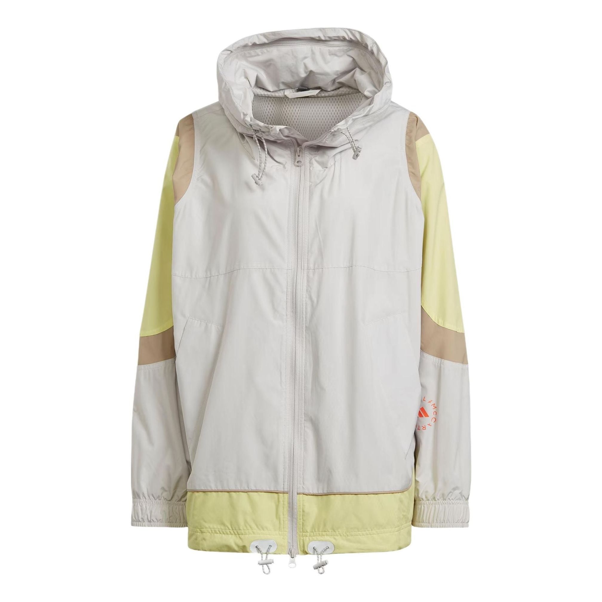 (WMNS) adidas By Stella McCartney Woven Track Top Asia Sizing 'White Yellow' IT7528 - 1