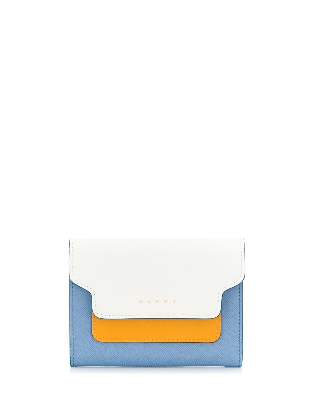 colour block compact wallet - 1