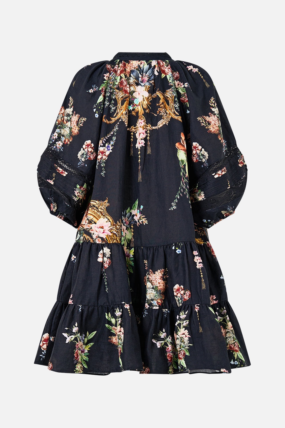 PUFF SLEEVE SHIRT DRESS - 8