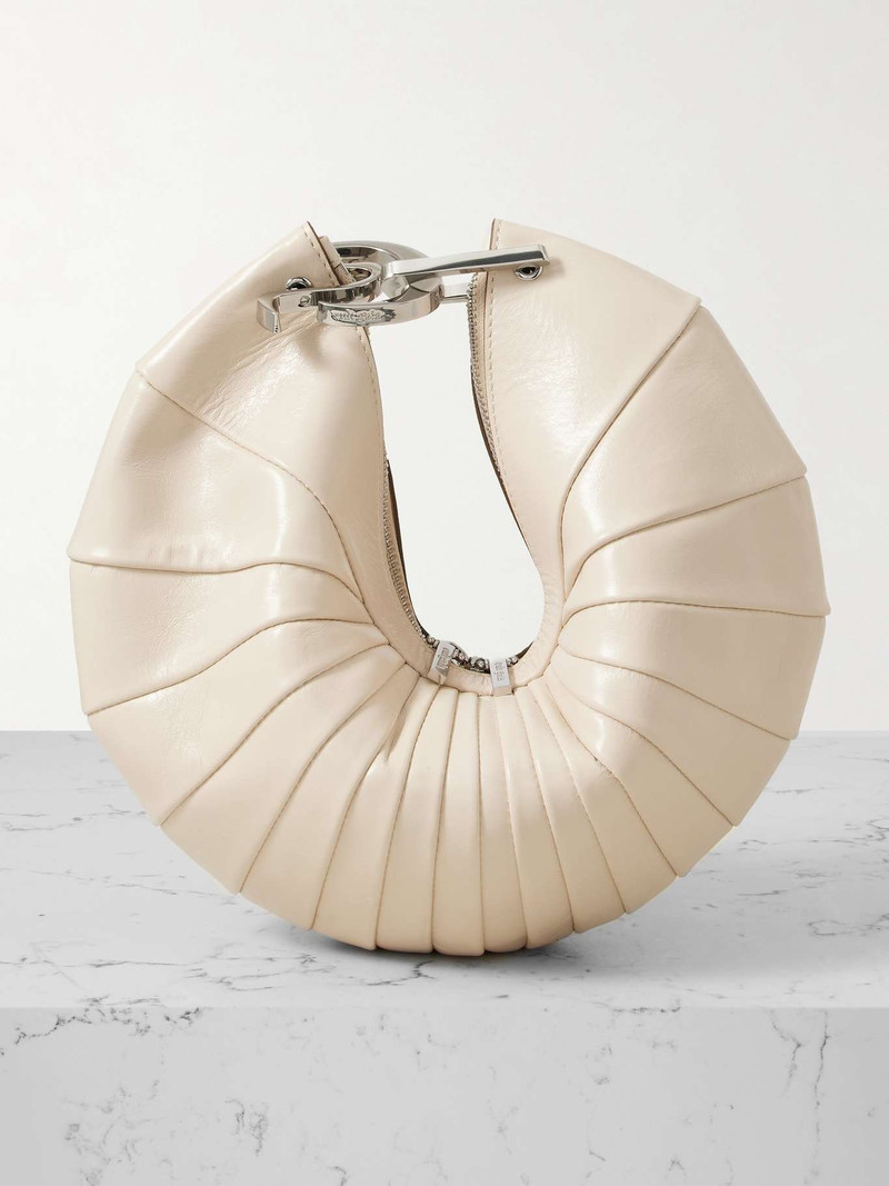 Ubah paneled leather clutch - 1