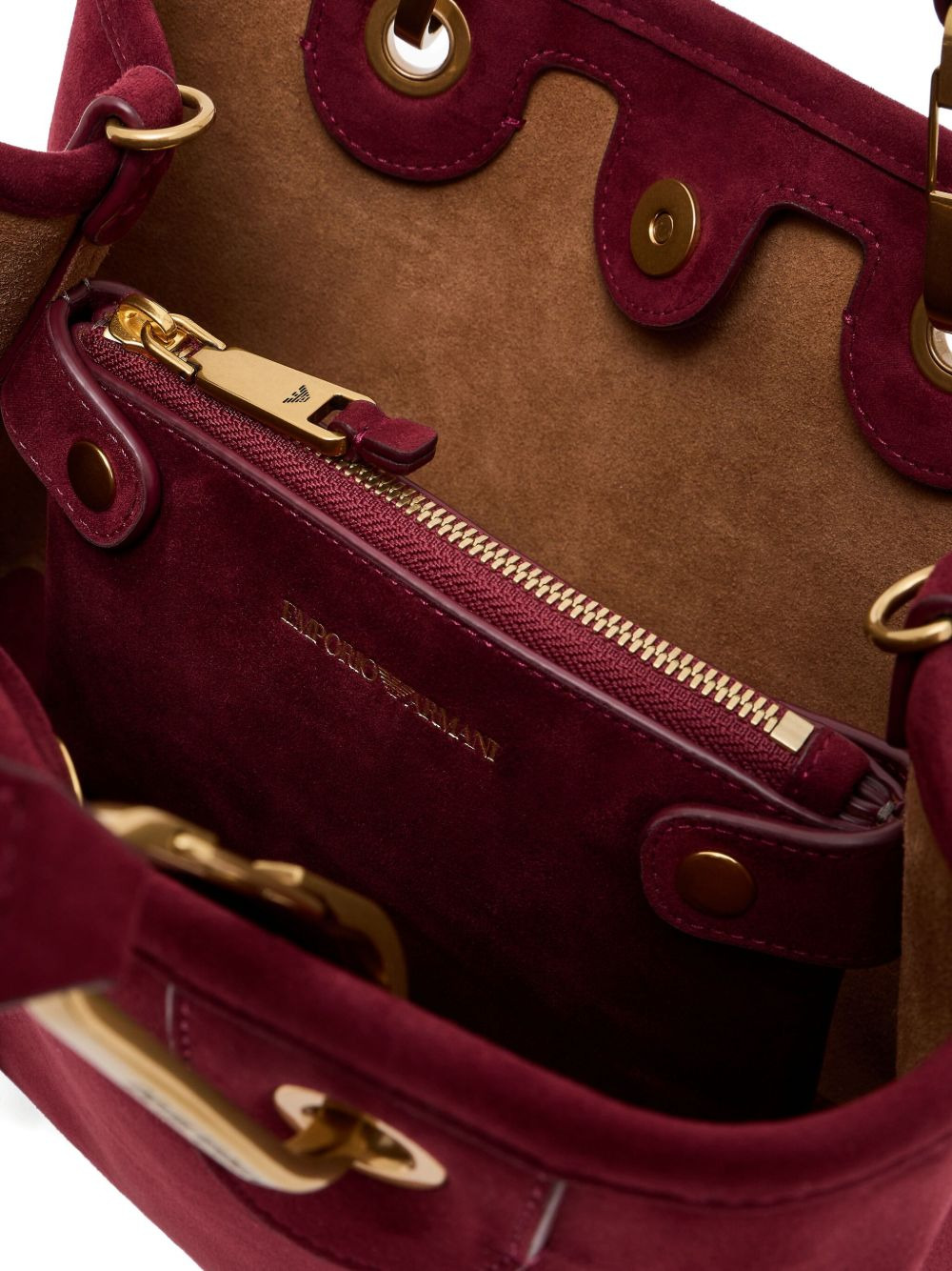 top-handle gold-tone detail tote bag - 6