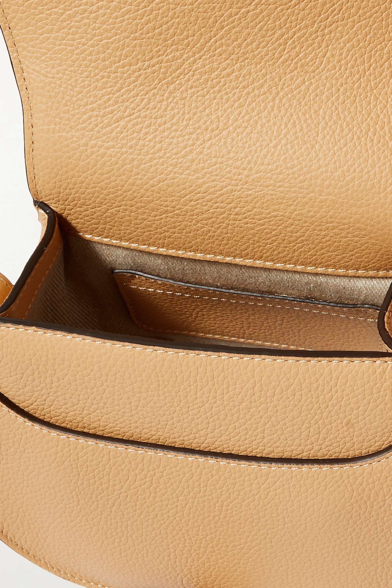 Marcie mini textured-leather shoulder bag - 5