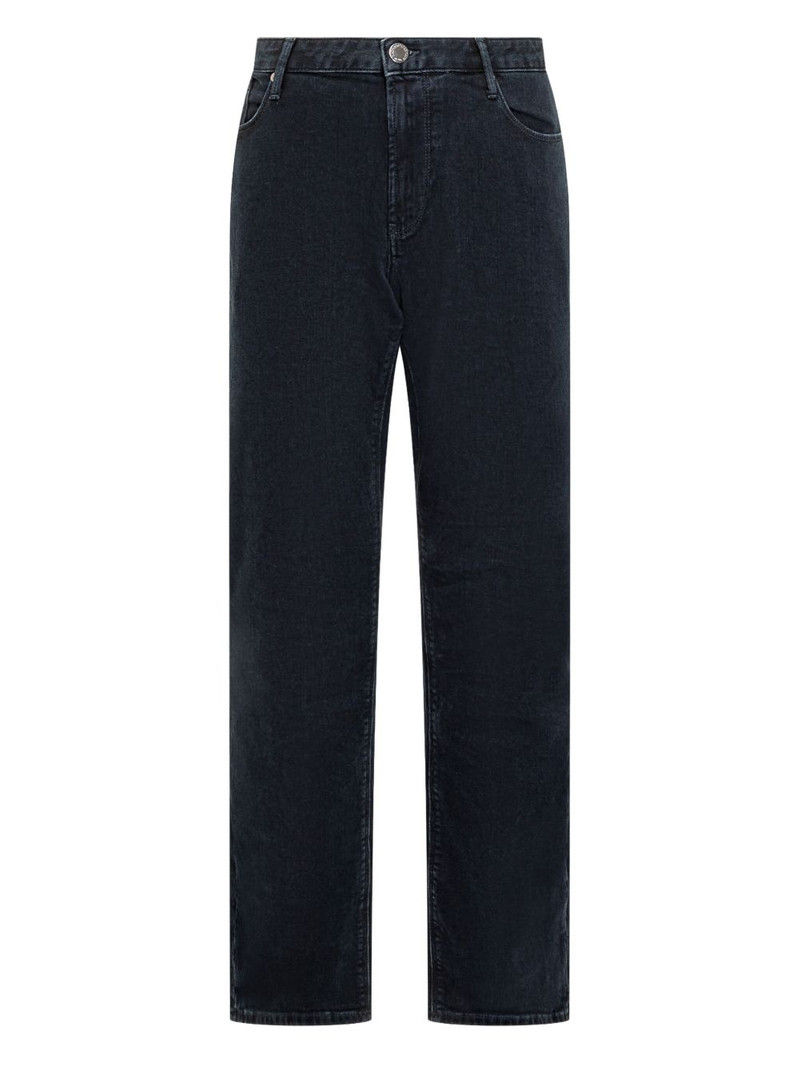 five-pocket logo-plaque jeans 1