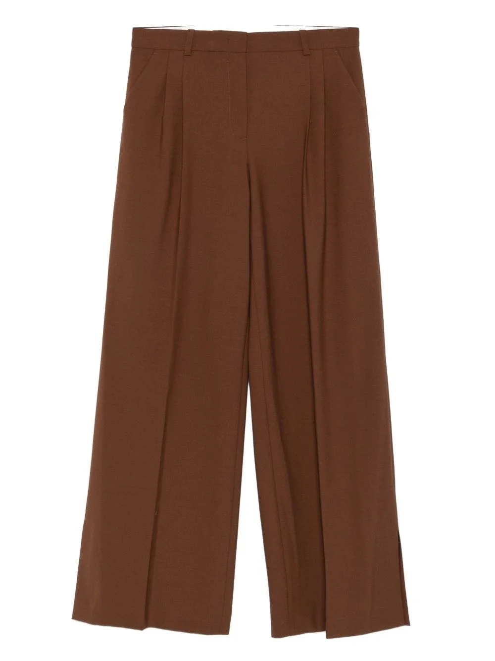 pleat-detail trousers - 1