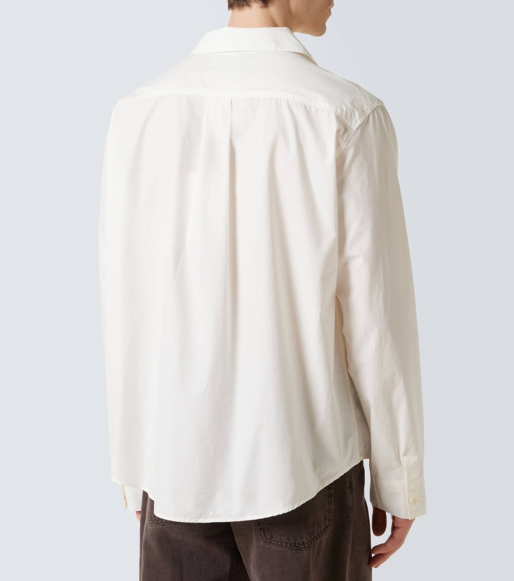 Funnel cotton poplin shirt - 4