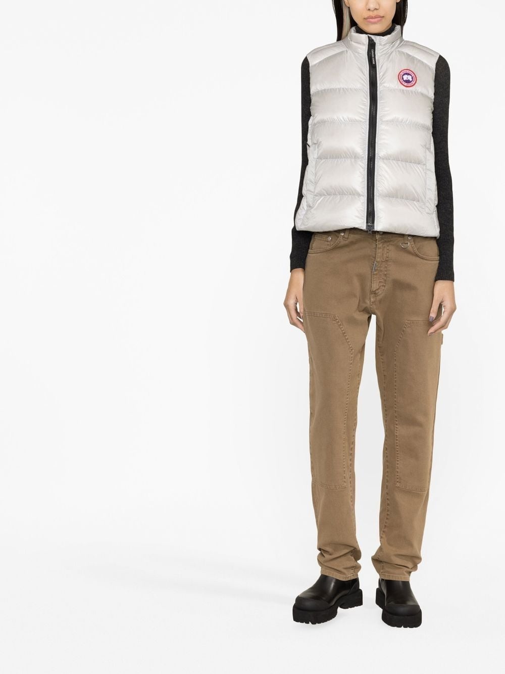 Cypress logo-patch padded gilet - 2