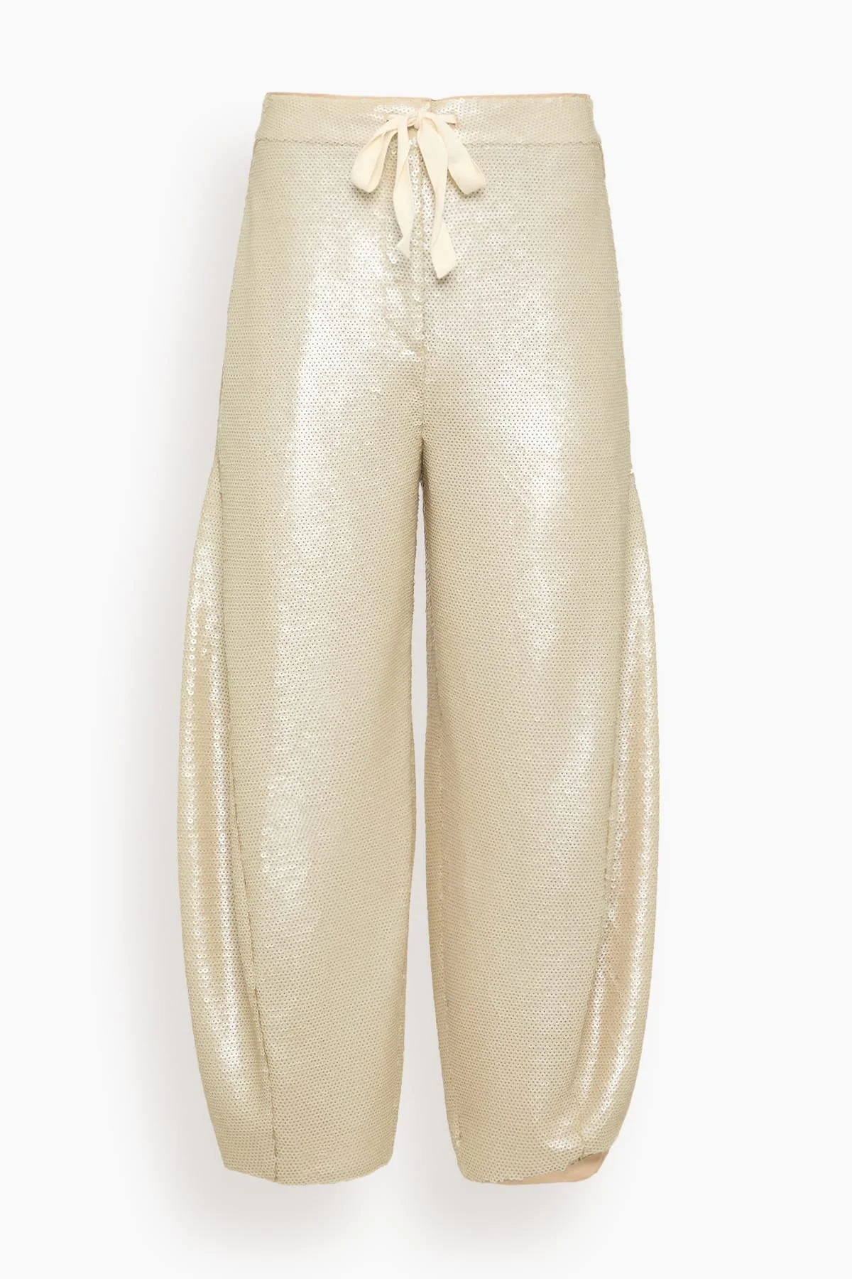 Shane Sequin Barrel Pant in Pearl - 1