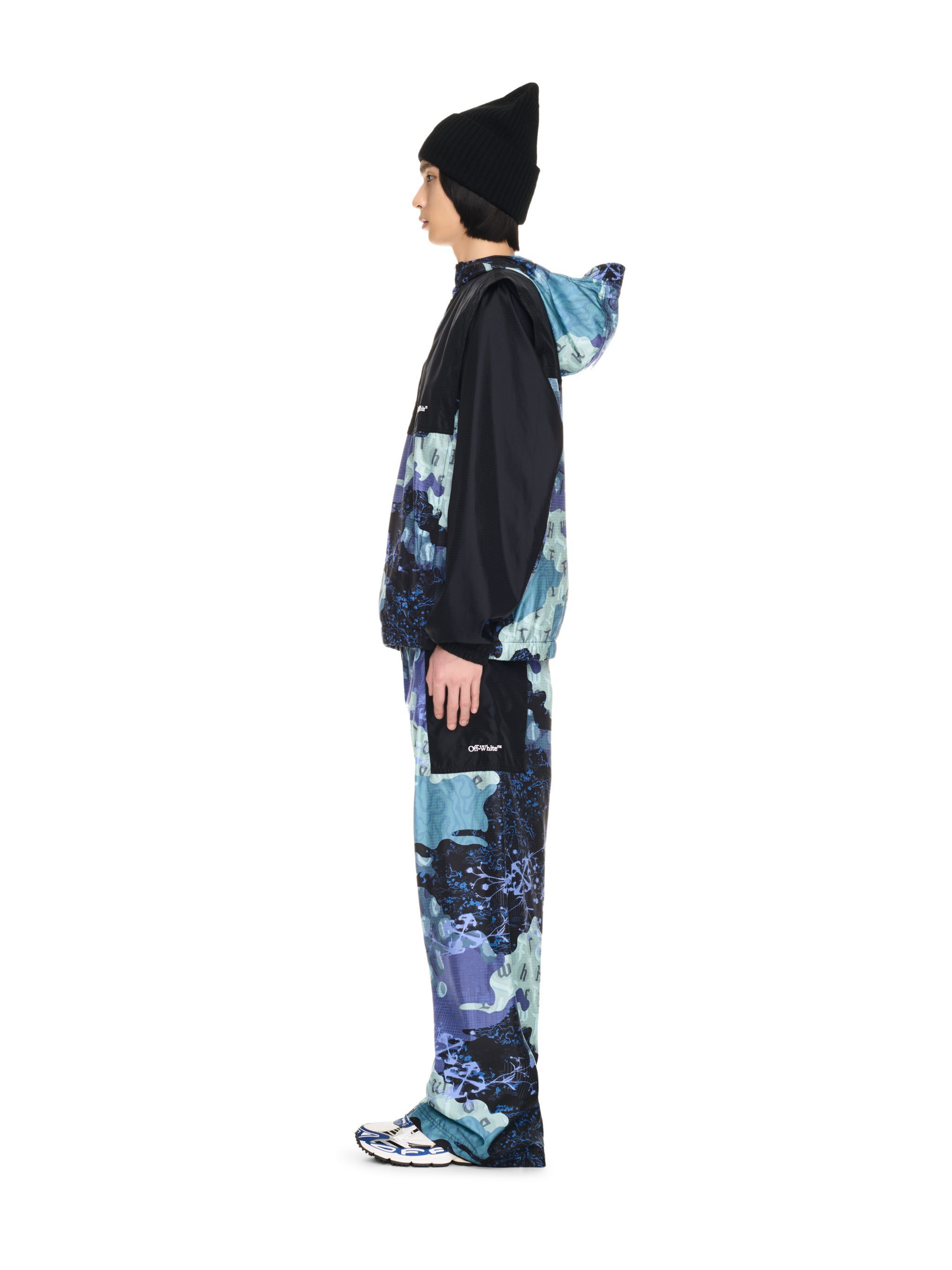 Blue Camo Nylon Anorak - 4