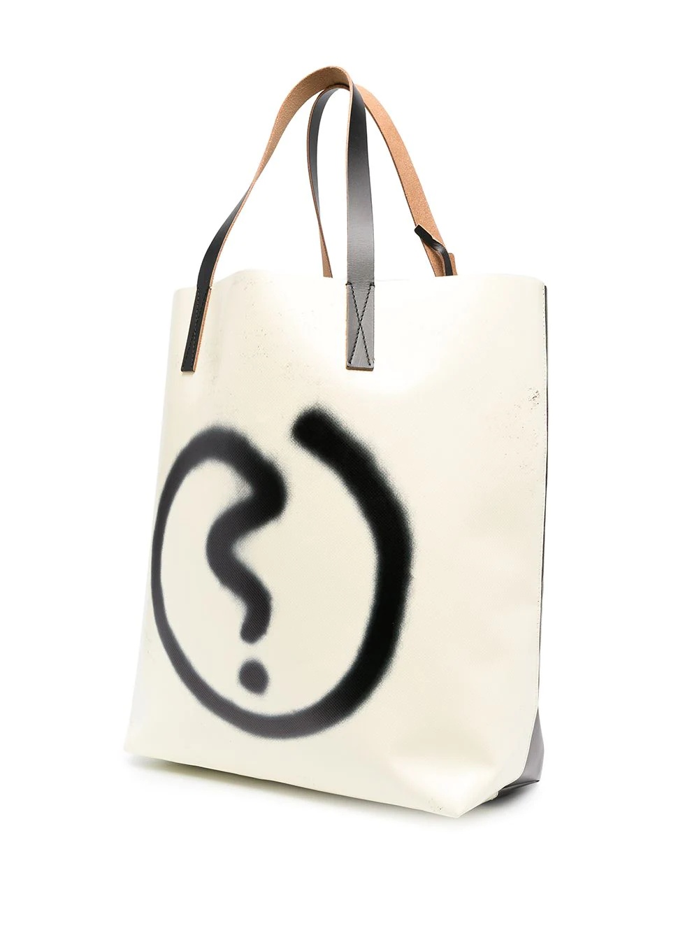 contrast-panel tote bag - 3