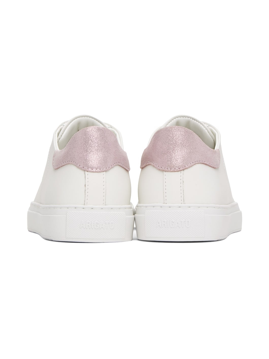 White & Pink Clean 90 Sneakers - 2