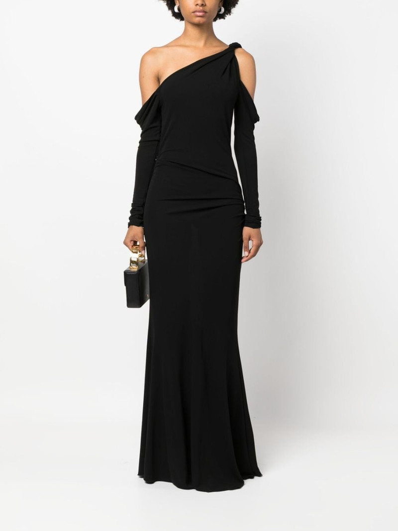 Blumarine one-shoulder maxi dress outlook