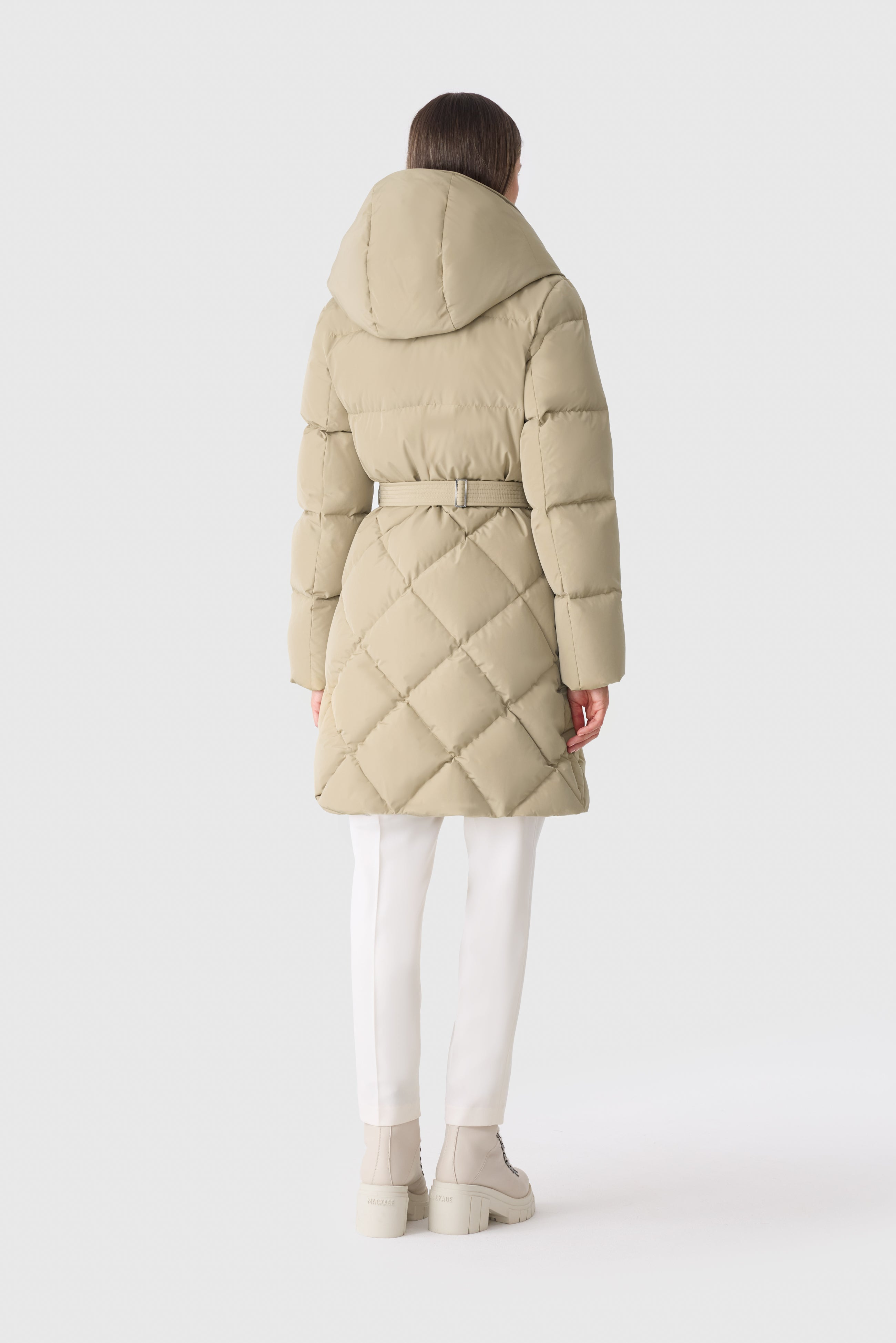 AYUMI 2-in-1 Long Down Coat with Bib - 4