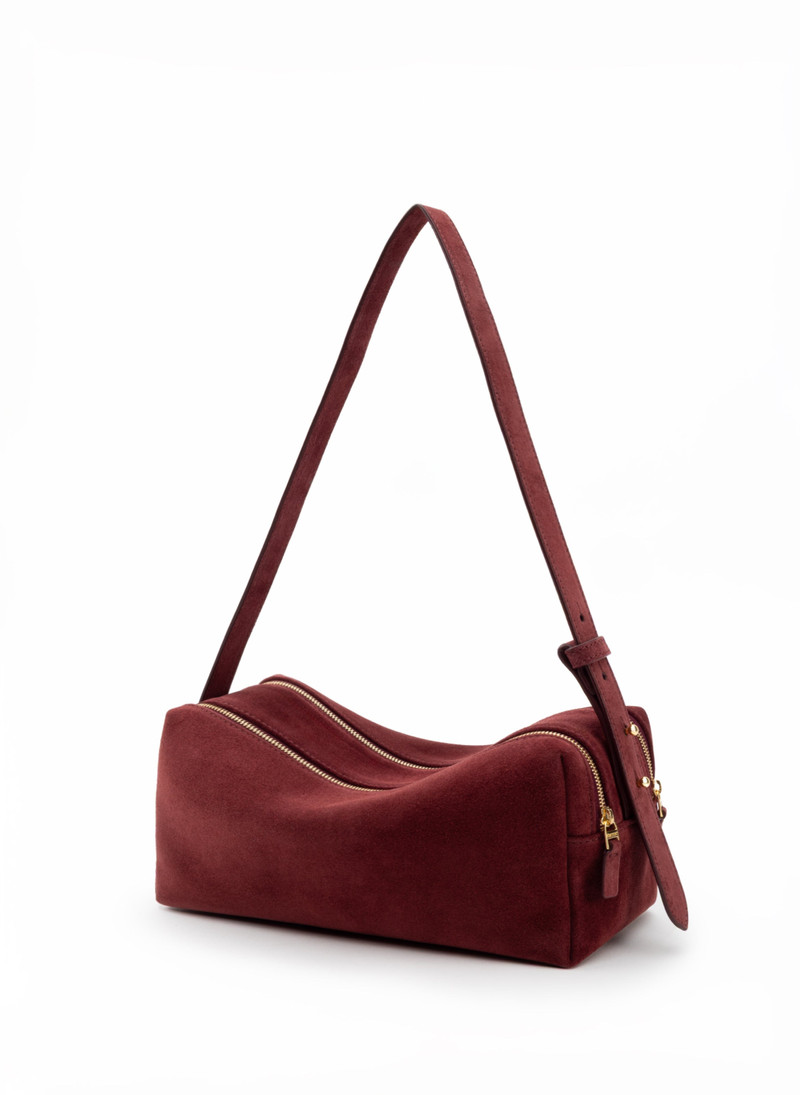 Elleme Trousse Suede Burgundy outlook