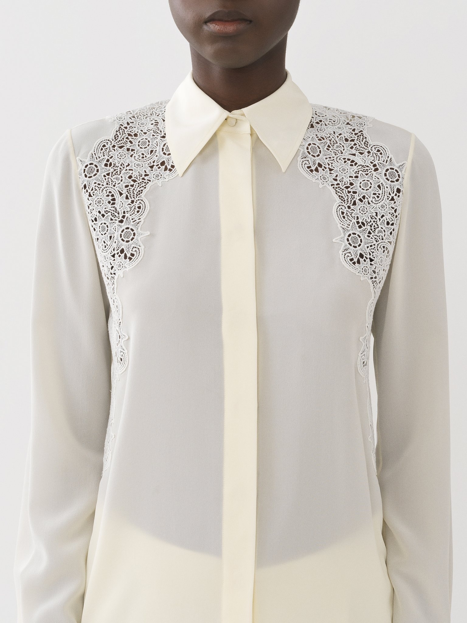 GUIPURE-DETAIL BLOUSE - 7