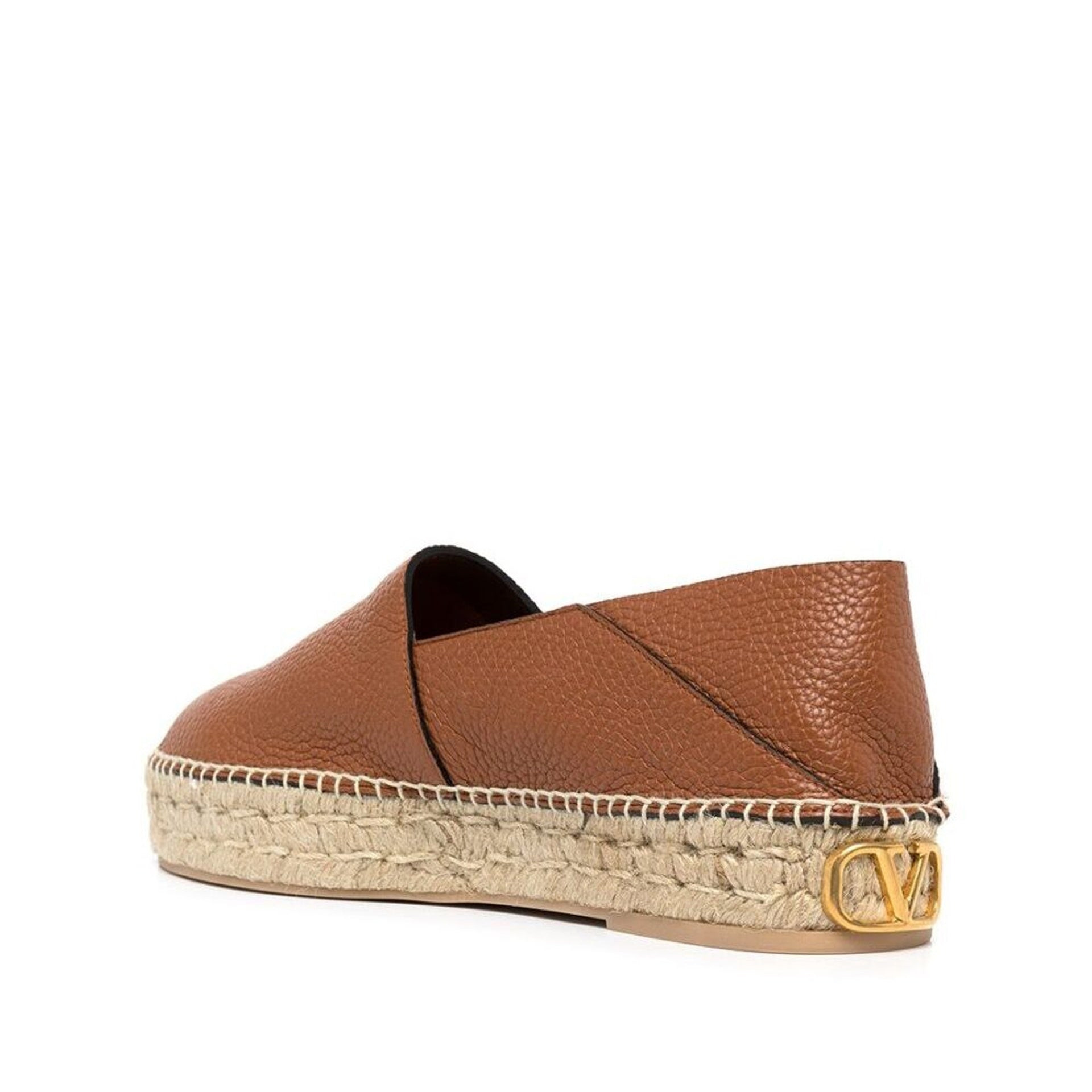 Valentino Garavani Logo-Plaque Leather Espadrilles Men - 3