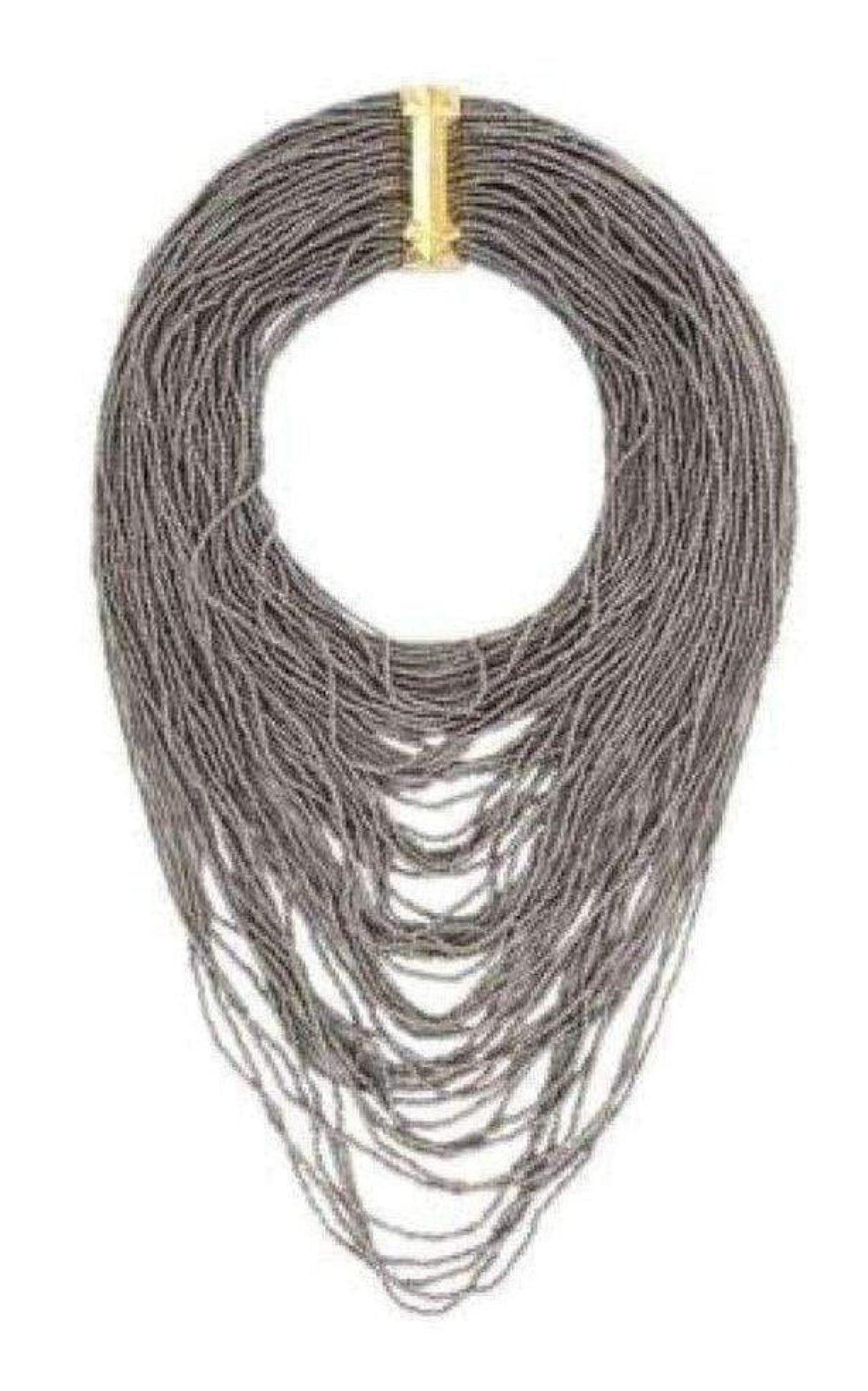 BCBGMAXAZRIA - Hematit Seed Bead Necklace - 1