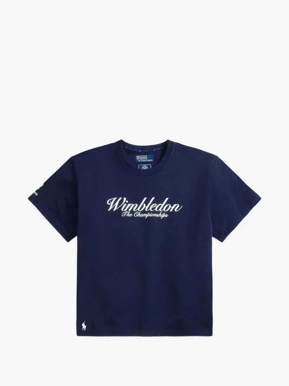 logo-embroidery cotton T-shirt - 1