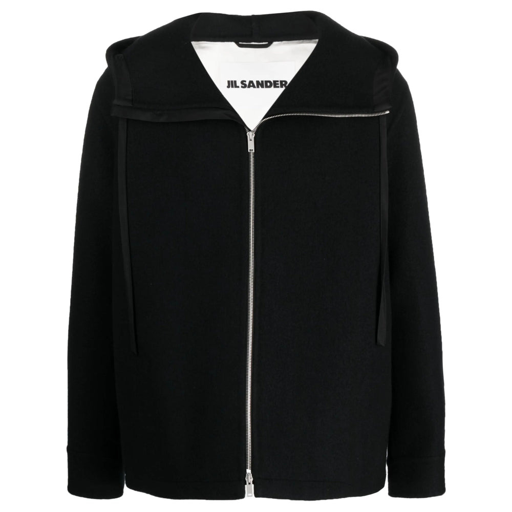 Jil Sander Black Jackets - Hooded Jackets Men - 1