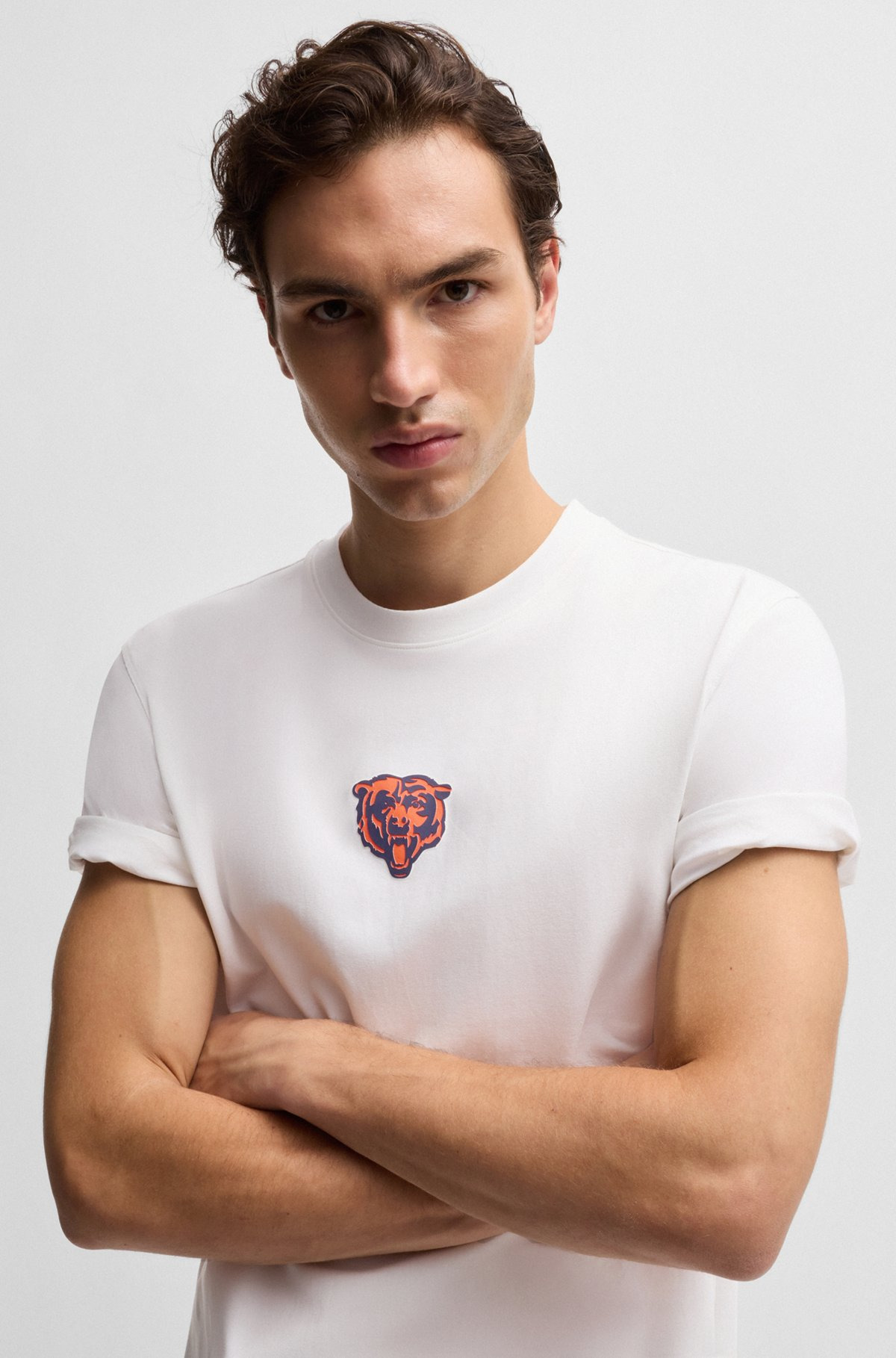 BOSS X NFL STRETCH-COTTON T-SHIRT WITH SPECIAL BRANDING - 3