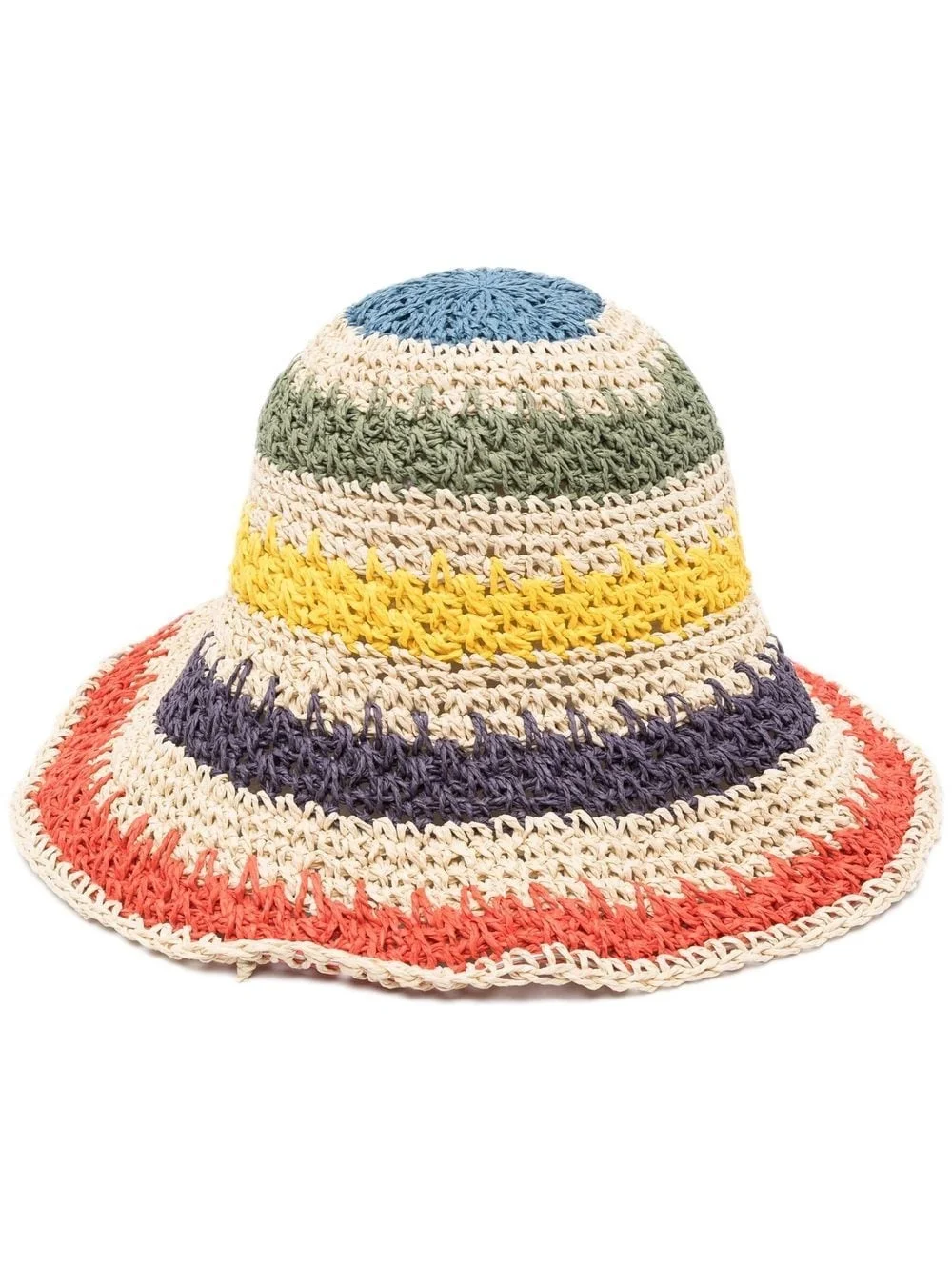 striped knitted bucket - 1