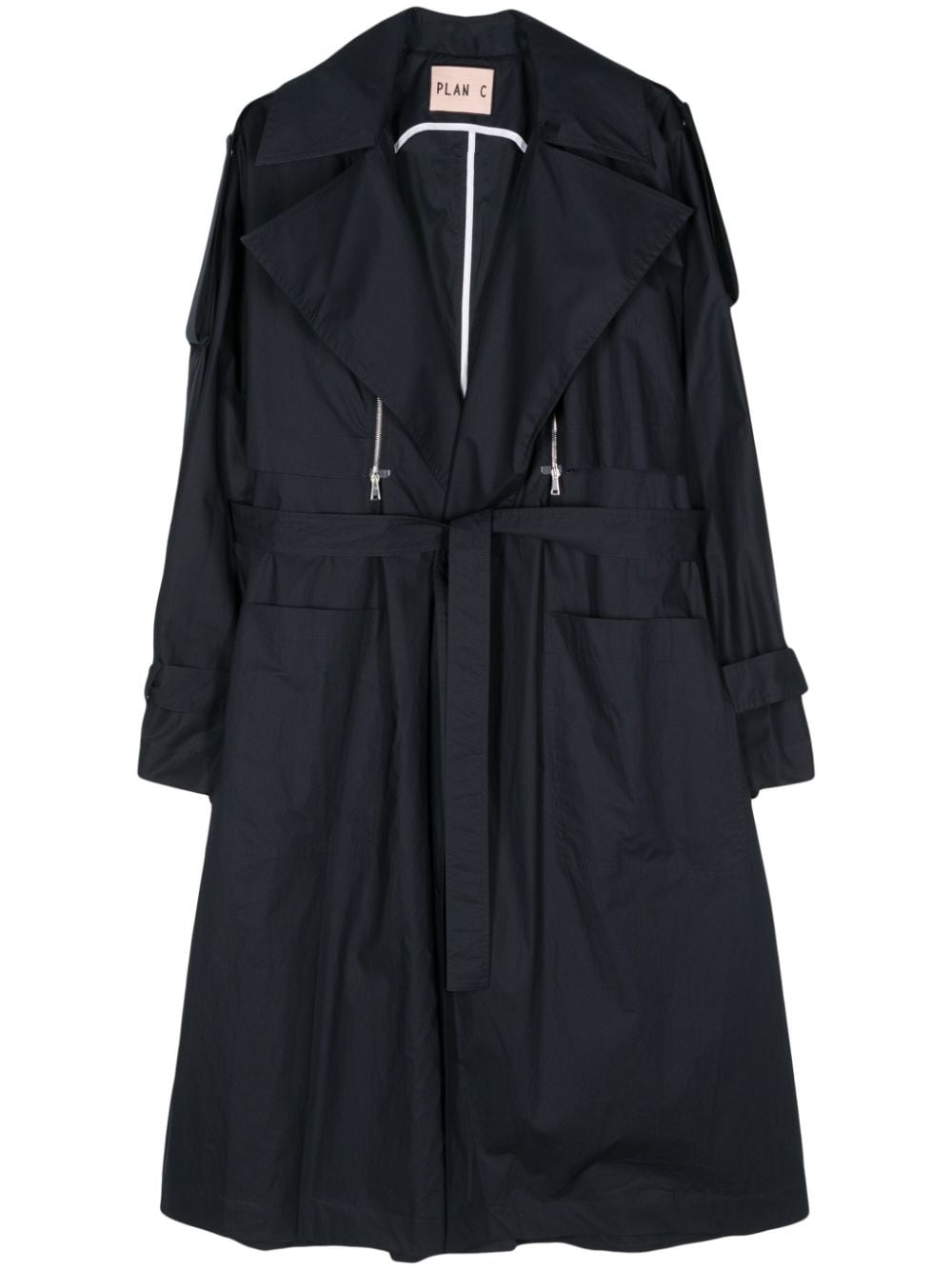 detachable-sleeves trench coat - 1