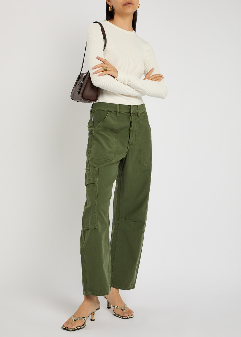 Citizens OF Humanity Marcelle Low Slung Cotton Cargo Trousers - 3