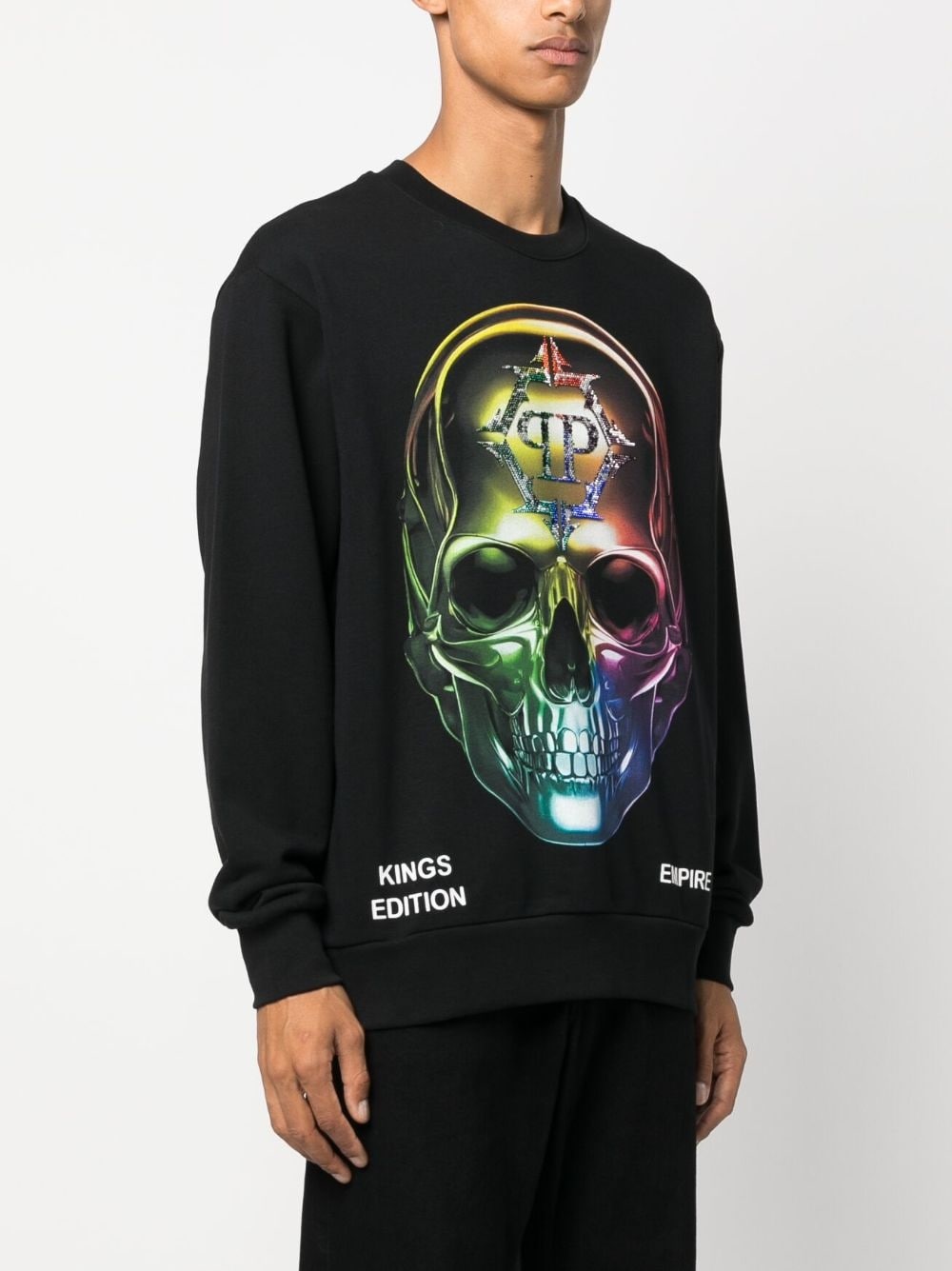 Chrome skull-print sweatshirt - 3