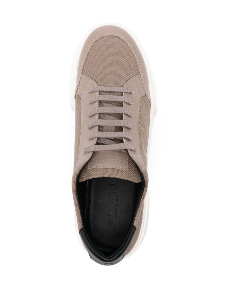 lace-up canvas sneakers 4