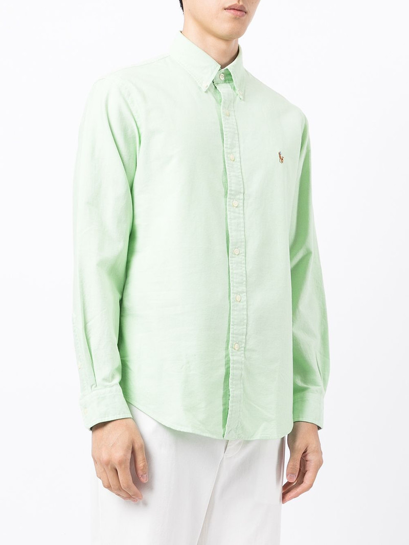 logo-embroidered shirt 3