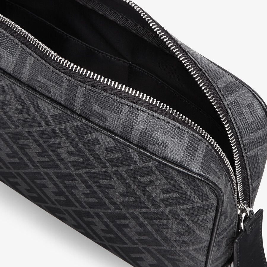Gray fabric toiletry case - 3