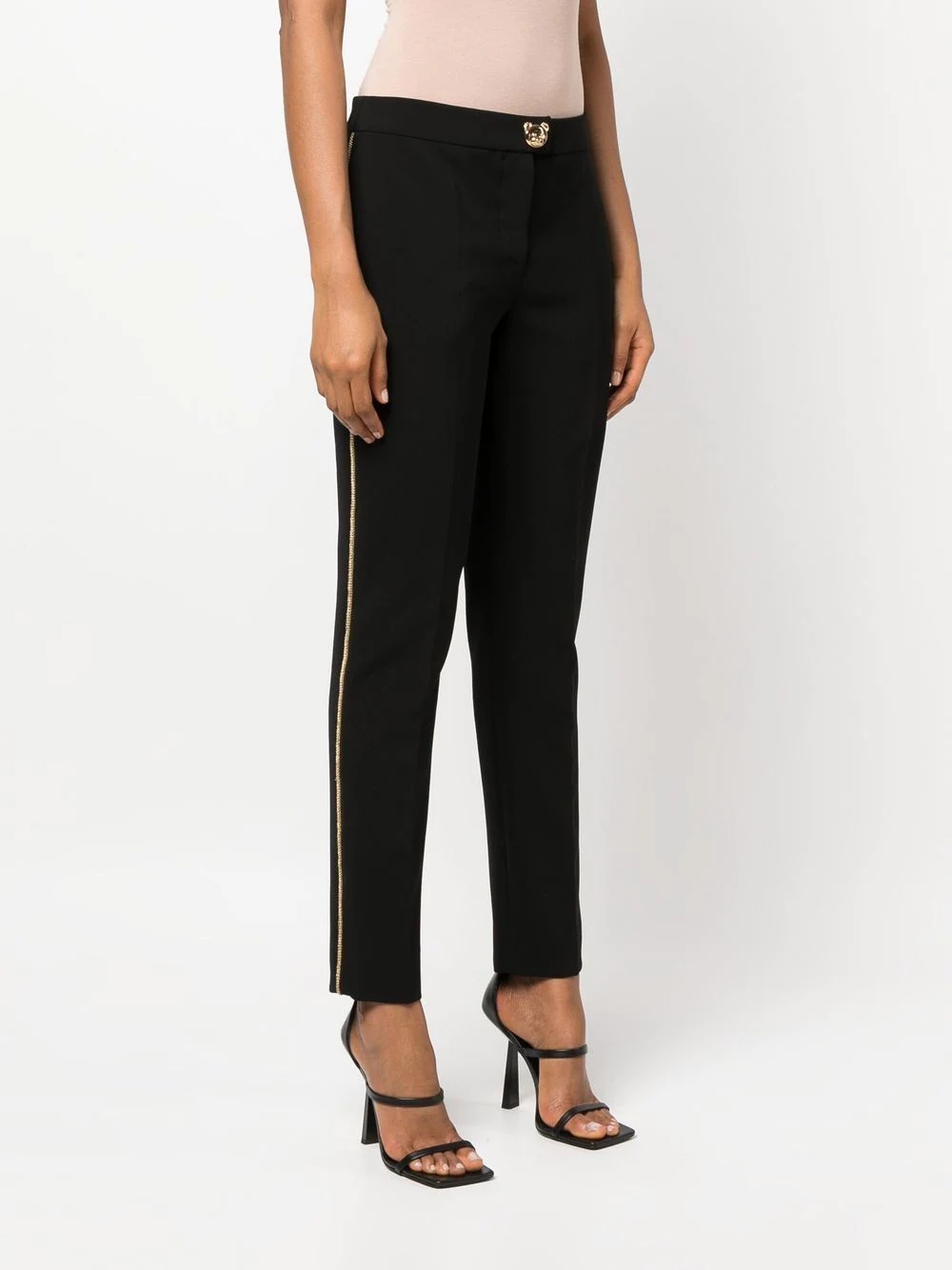 tapered side-stripe trousers - 3