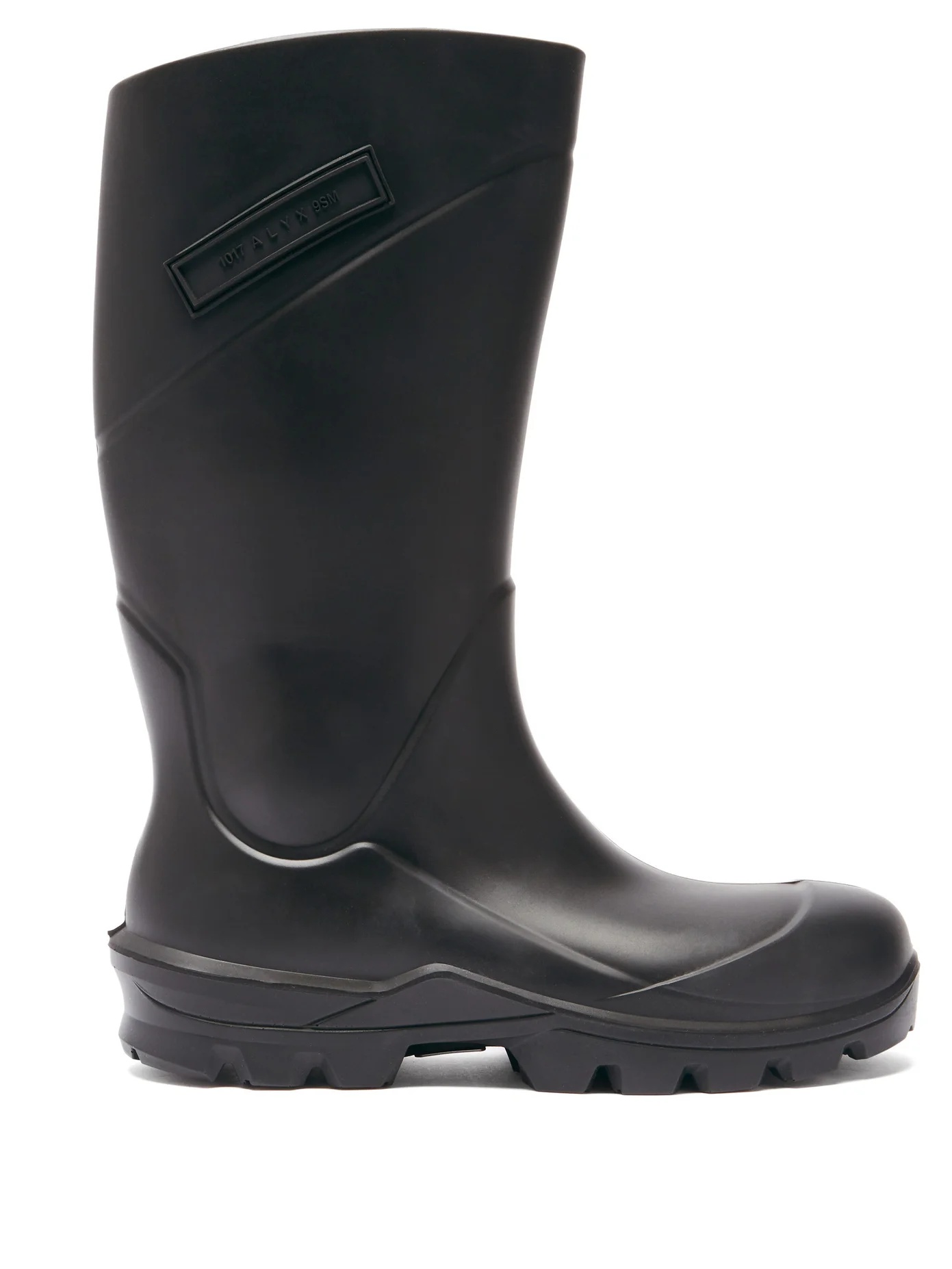 Logo-plaque rubber rain boots - 1