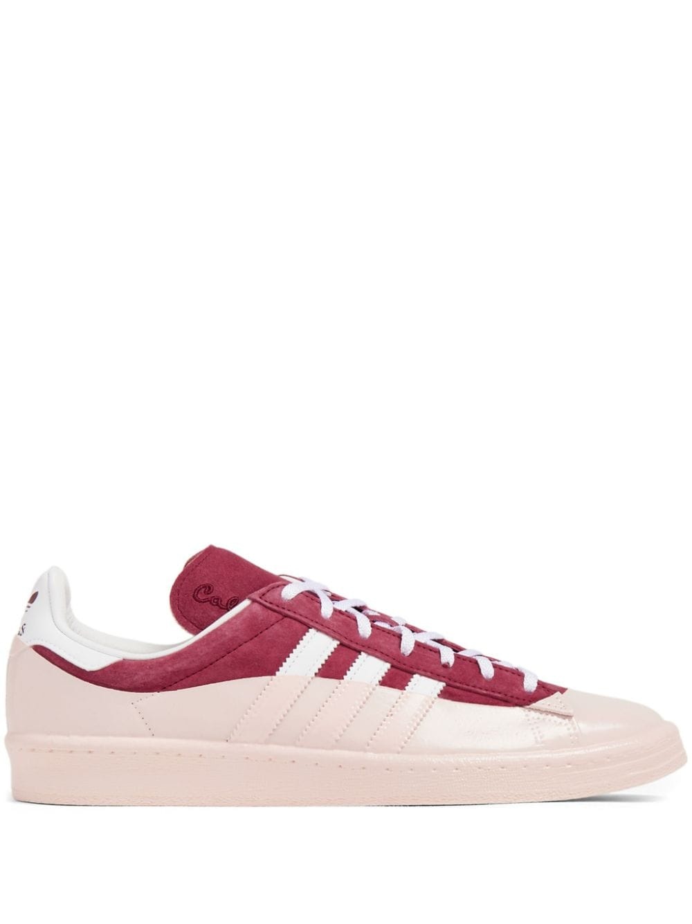 panelled lace-up sneakers - 1