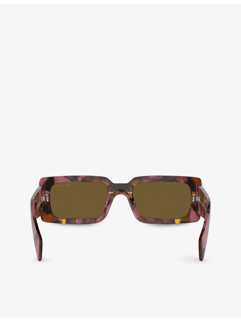 PR A07S pillow-frame tortoiseshell acetate sunglasses - 5