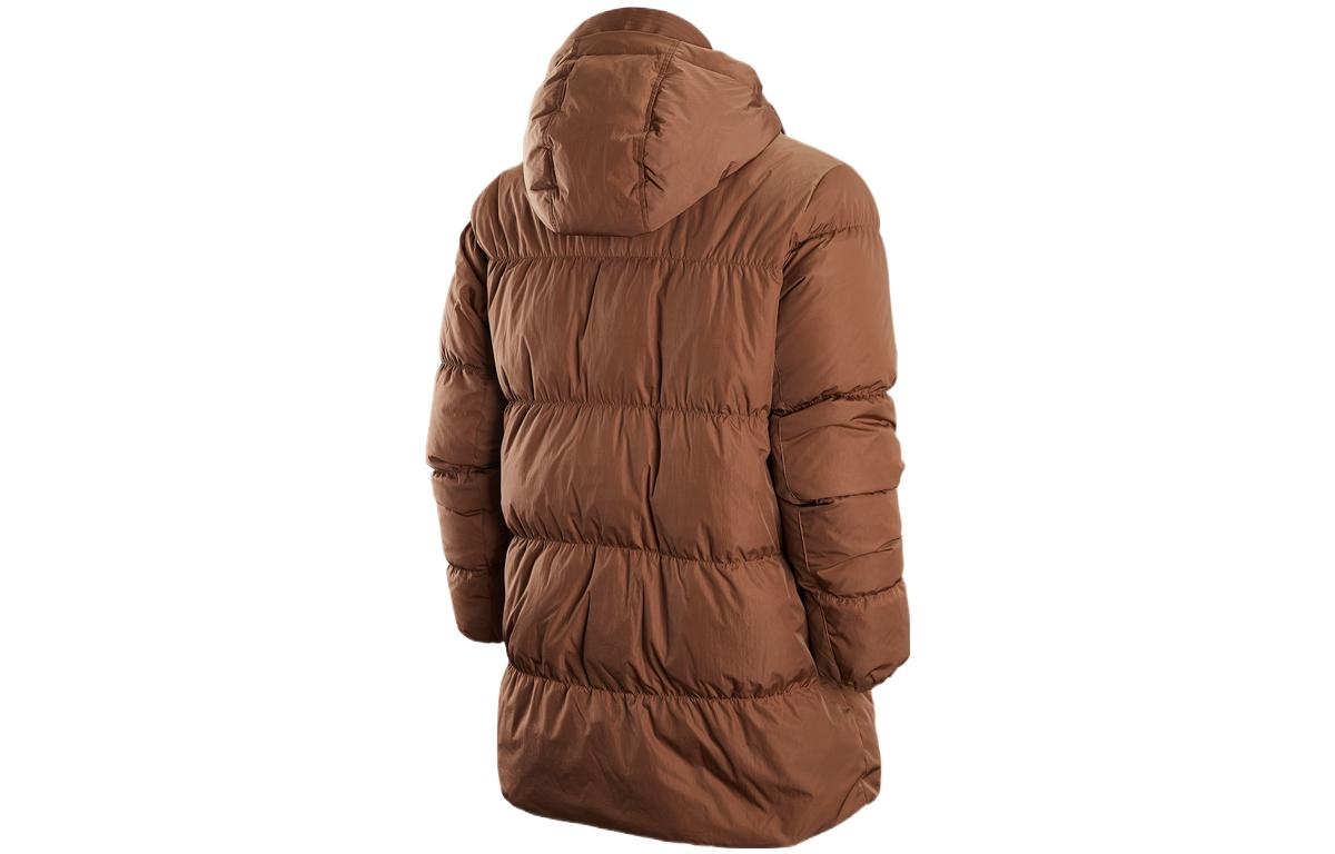 Air Jordan Solid Color Zipper Down Jacket Men's Brown DZ4554-256 - 2