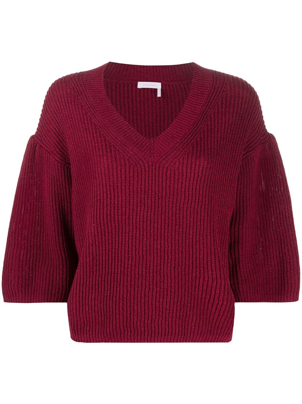 flared knitted jumper - 1