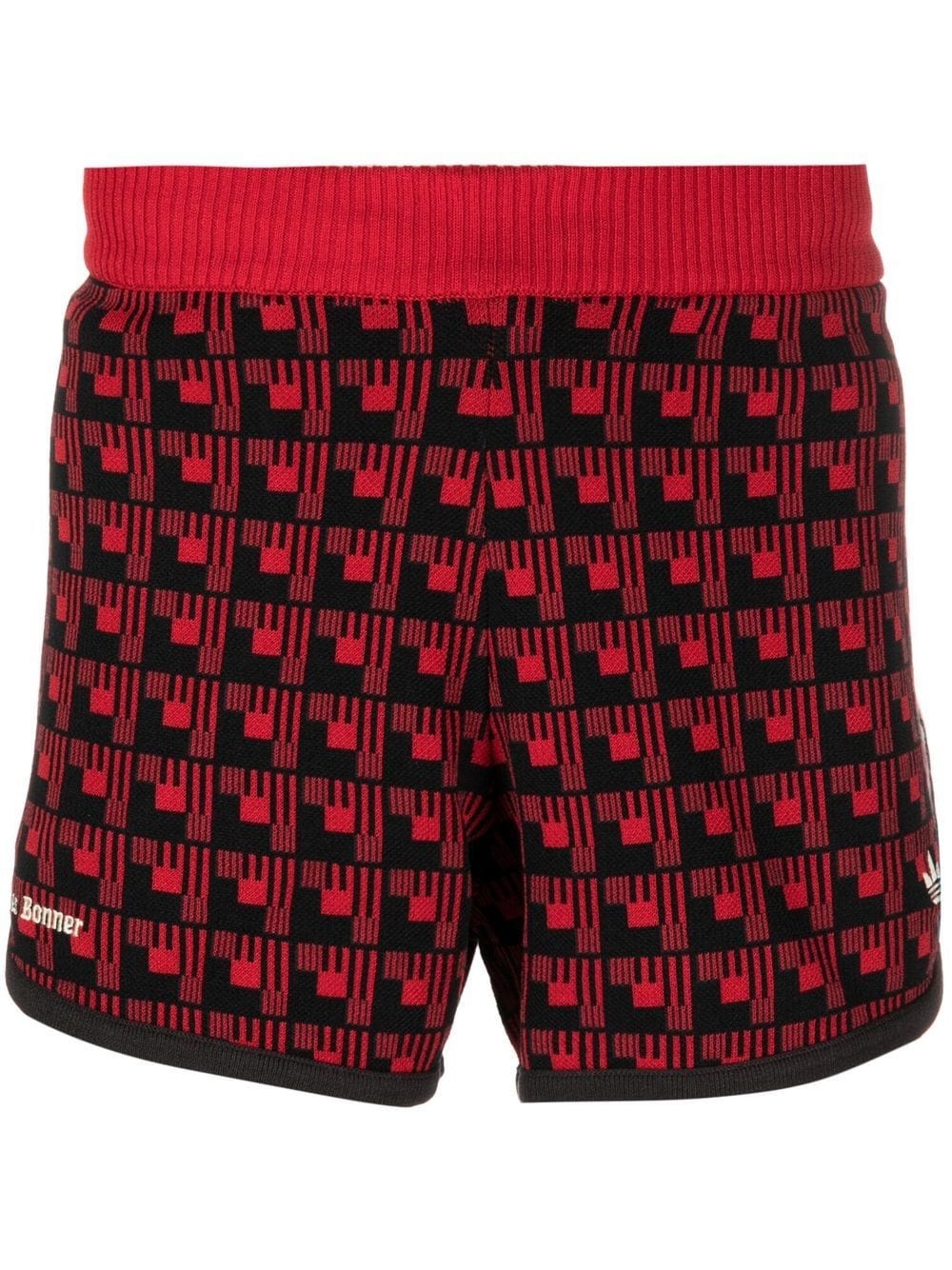 x Wales Bonner monogram knitted shorts - 1