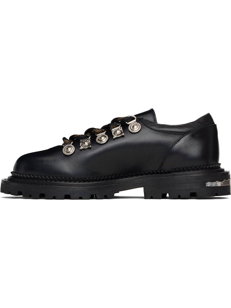 TOGA PULLA Black Hard Leather Oxfords outlook