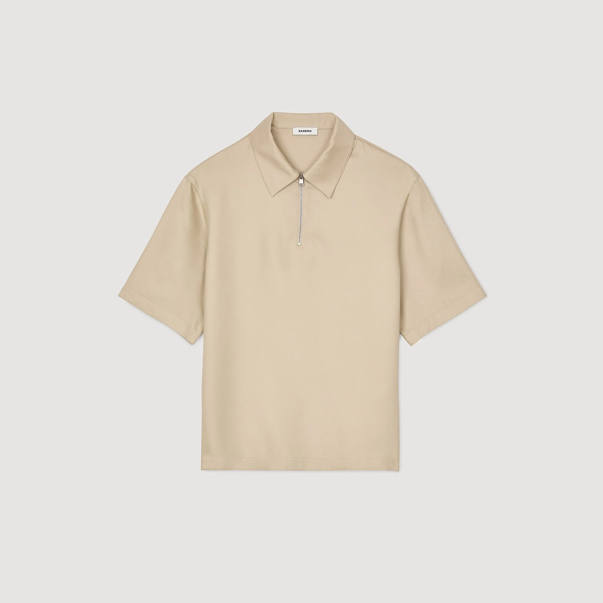 ZIP-NECK POLO SHIRT - 1